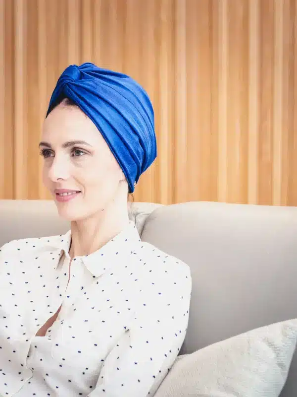 Turban Bleu Electrique