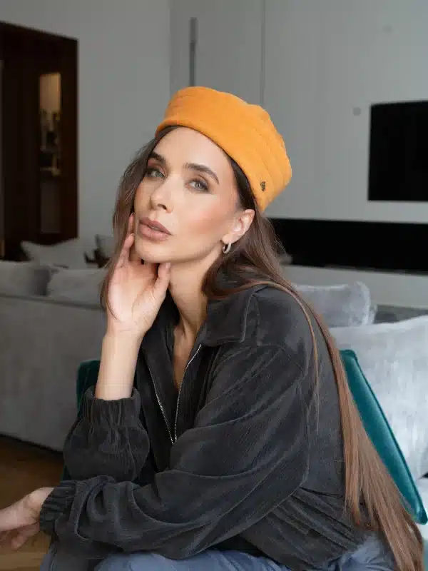 Béret Kate Orange Safran